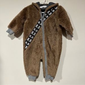 Baby Gap x Star Wars Chewie Faux Fur Footless Onesie